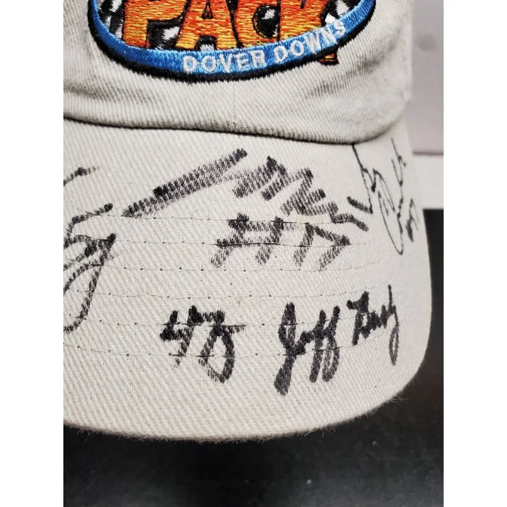 Autographed NASCAR Busch Series Dover‎ Downs Hat - READ